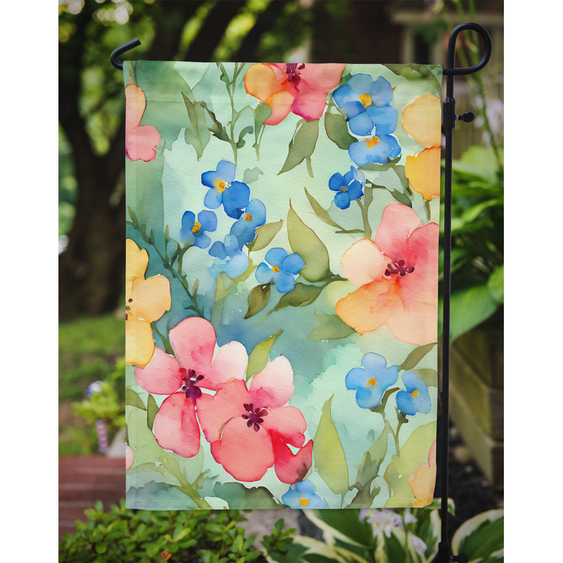 Drapeau de jardin double en polyester H 15,5 po x l 11,25 po