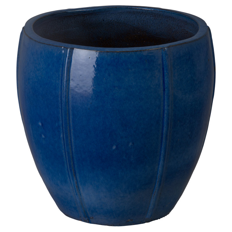 CREST PLANTER, SNOW, Blue, 20" H x 21" W x 21" D