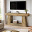 Console étroite en bois manufacturé avec tablettes-1624282346