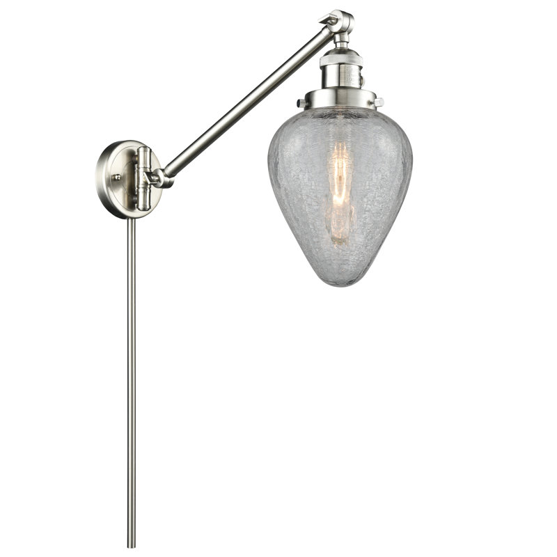 Ameet Swing Arm Sconce, Brushed Satin Nickel