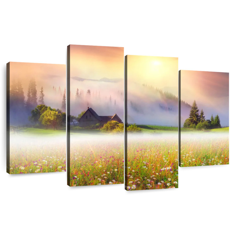 Alvord Ukraine Flower Field, 42" H x 68" W