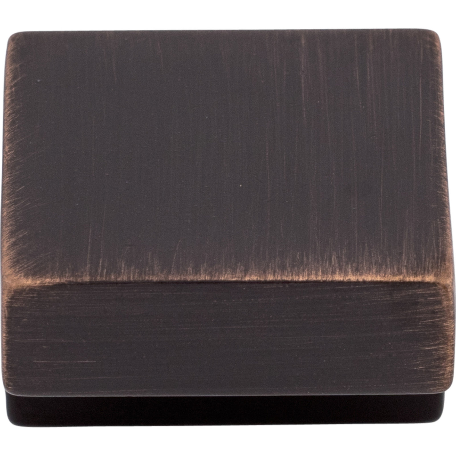 Square 1" Cabinet Knob, Tuscan Bronze
