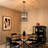 6 - Light Dimmable Lantern Rectangle Chandelier-799061082