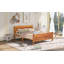 Lit plateforme en bois Marian avec tête de lit et support à lattes en bois, cadre de lit avec tête de lit -102792607-123034782