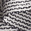 Tapis tressé 260 en noir / ivoire-109865946