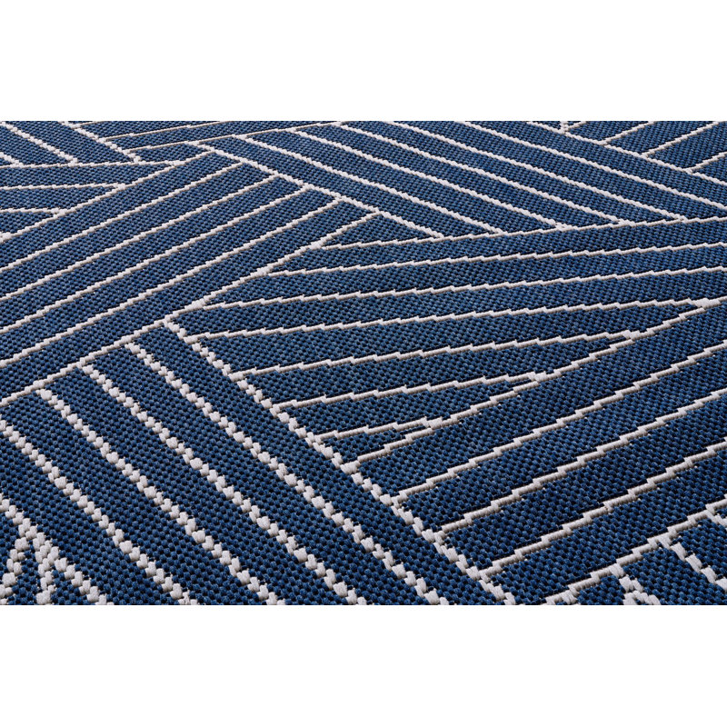 Brisco Abstract Flatweave Indoor / Outdoor Area Rug, Square 200cm