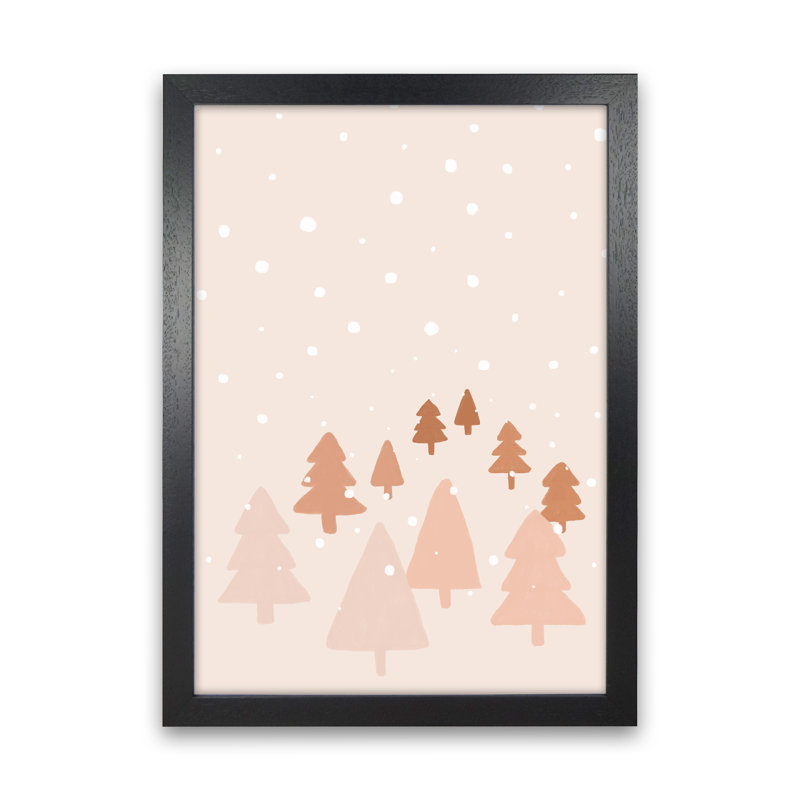 Winter Forest By Orara - Print, Black Framed, 46cm H x 34cm W x 3cm D