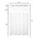 Ramjani Waffle Weave Shower Curtain With Snap in Liner, Sheer Window