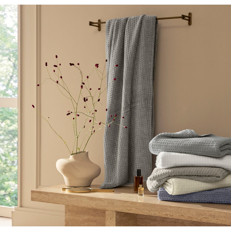 Turkish Waffle, Pewter, Bath Towel - 1 Pack