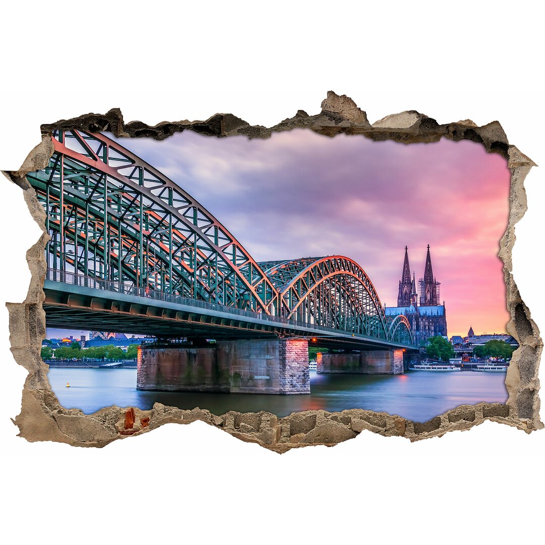 Wandaufkleber Breathtaking Hohenzollern Bridge in Cologne