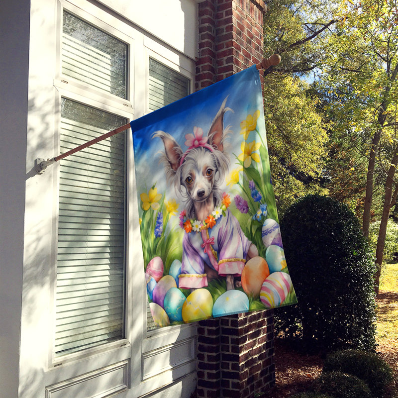 Easter Egg Hunt Double Sided 40'' H x 28'' W Polyester Easter House Flag