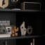 Buffet décoratif de coin noir avec portes et rangement peu encombrant P 16 po x l 31 po x H 36 po-1962771748-1962771673