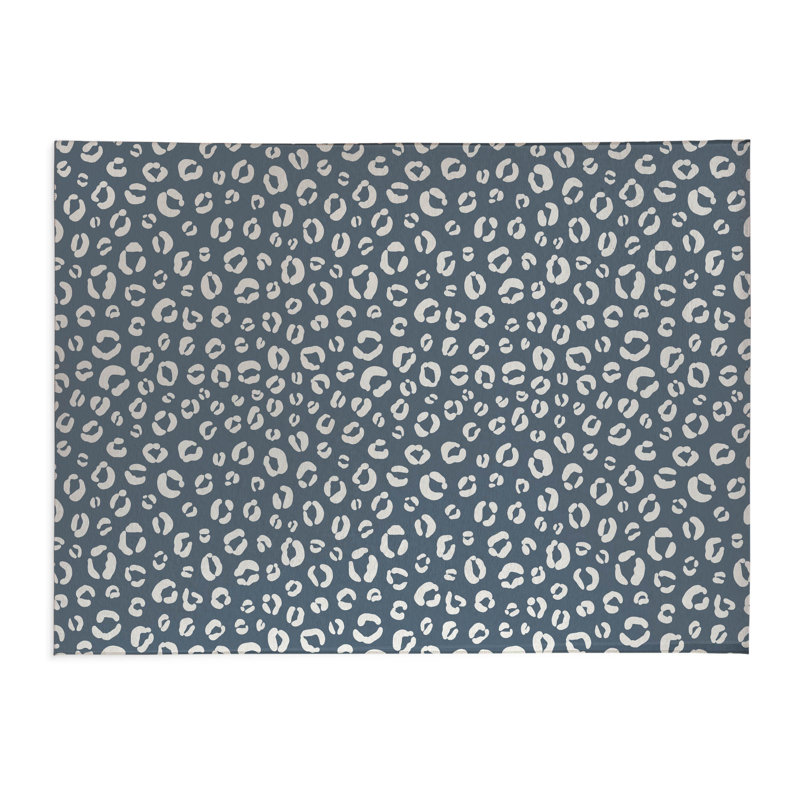 Paillasson Leopard, Bleu, L 60 po x L 84 po