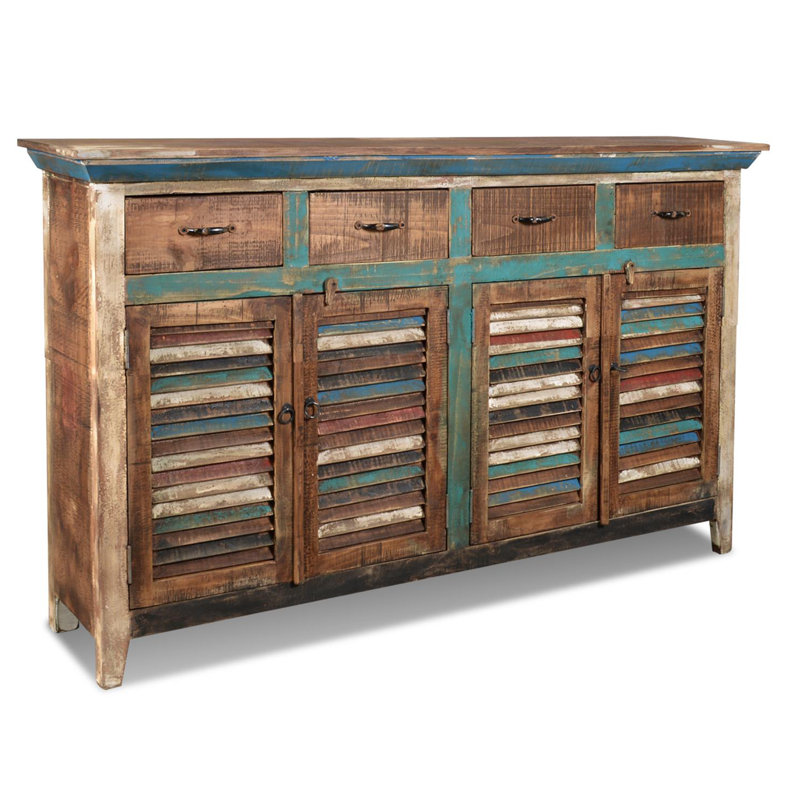 Buffet en bois massif Bahattin 72 po