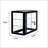 Tempered Glass Counter Top Display Showcase With Sliding Glass Door And Lock