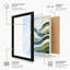 Undulating Waves Minimalist - Framed Print-1280298501-1280298521
