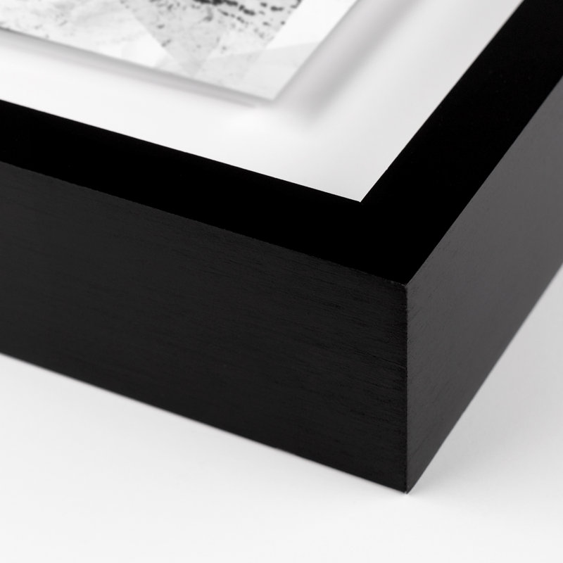 Perito Moreno Scattered Framed Graphic Art, 30" H x 40" W x 2.5" D, Black