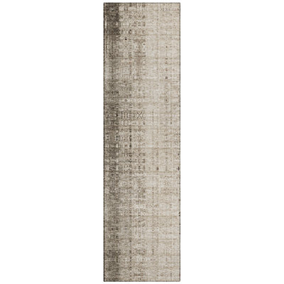 Machine Washable Indoor/Outdoor Kaczor ACN2240 Stripes Rug