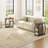 26.4" H Narrow End Table with Shelves for Living Room