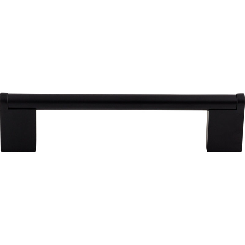 Princetonian 3 3/4" Center to Center Bar Pull, Black, 5 1/16" Center to Center