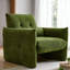 Fauteuil d'appoint luxueux luxueux en velours capitonné avec coussin lombaire moelleux-719976490