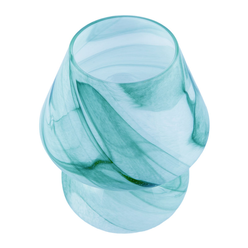 Glass Table Lamp, Teal, Teal
