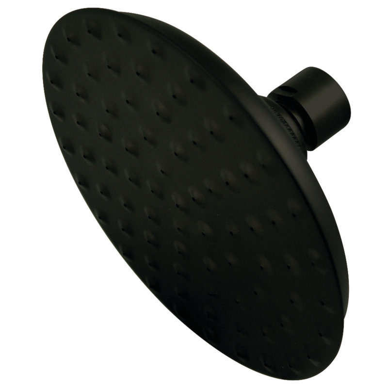 Pomme de douche ronde en laiton victorien 5 1/4 po Kingston, Noir mat