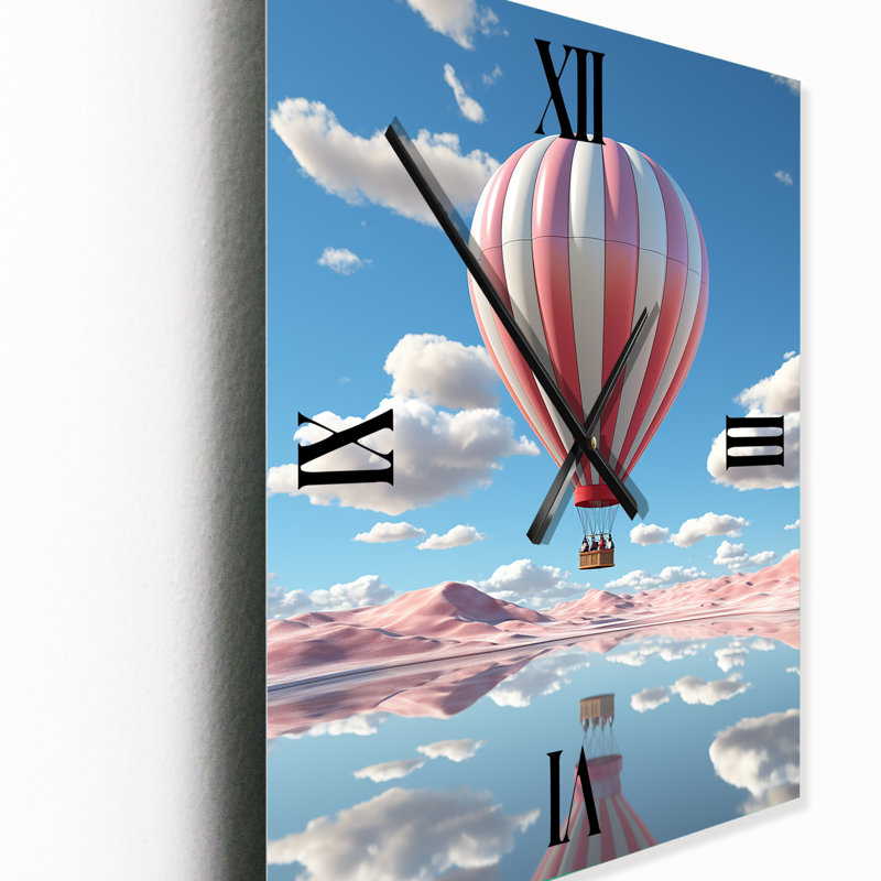 Baz - Horloge murale montgolfière surdimensionnée, Petit