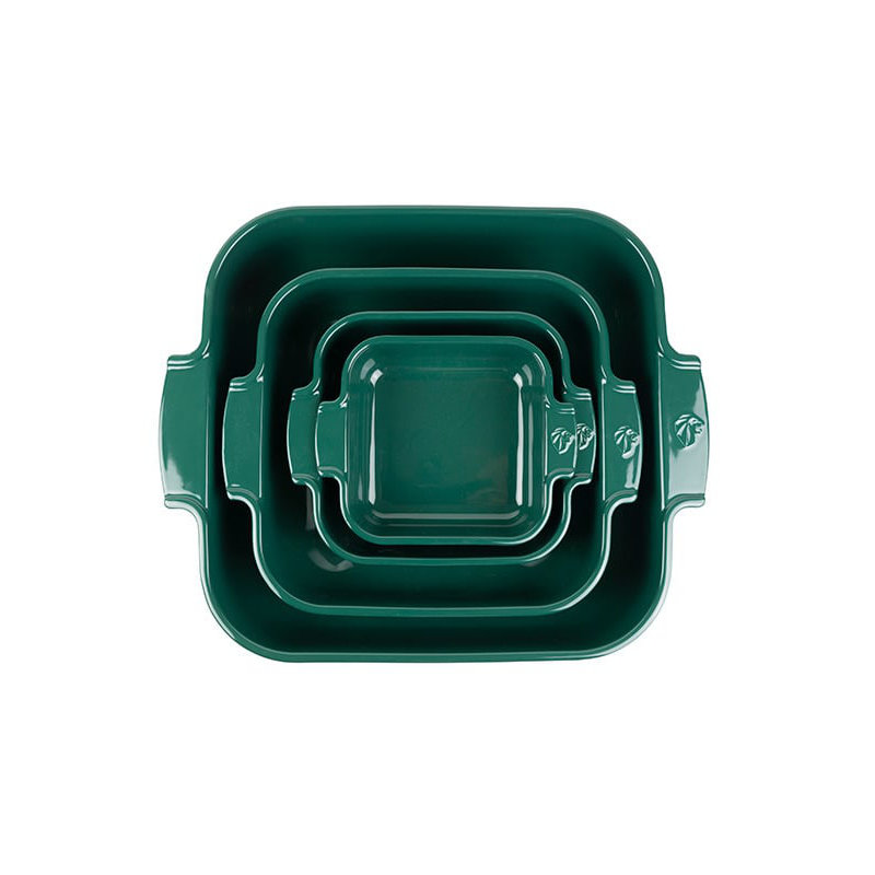 Peugeot Appolia Square Ceramic Baking Dish, 3.54" H x 14" L x 12.6" W