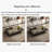Luxury-lite rectangular marble coffee table-204930737-204930738