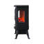 London Boutique 36 cm W Black Electric Fireplace