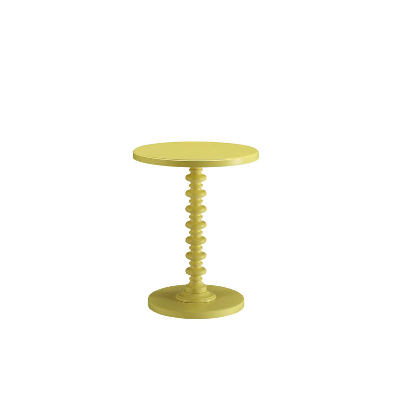 Acton Yellow Finish Accent Table