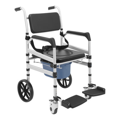 Heavy Duty Shower Chair With Wheels(O-Shape Seat)