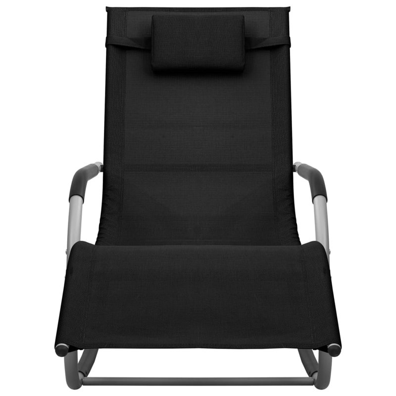 Chaise longue inclinable Ardis, Noir 1