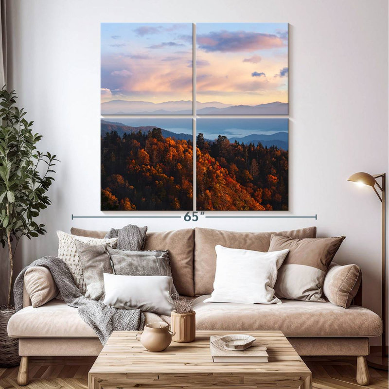 Alvord Smoky Mountain en automne, H 50 po x l 50 po