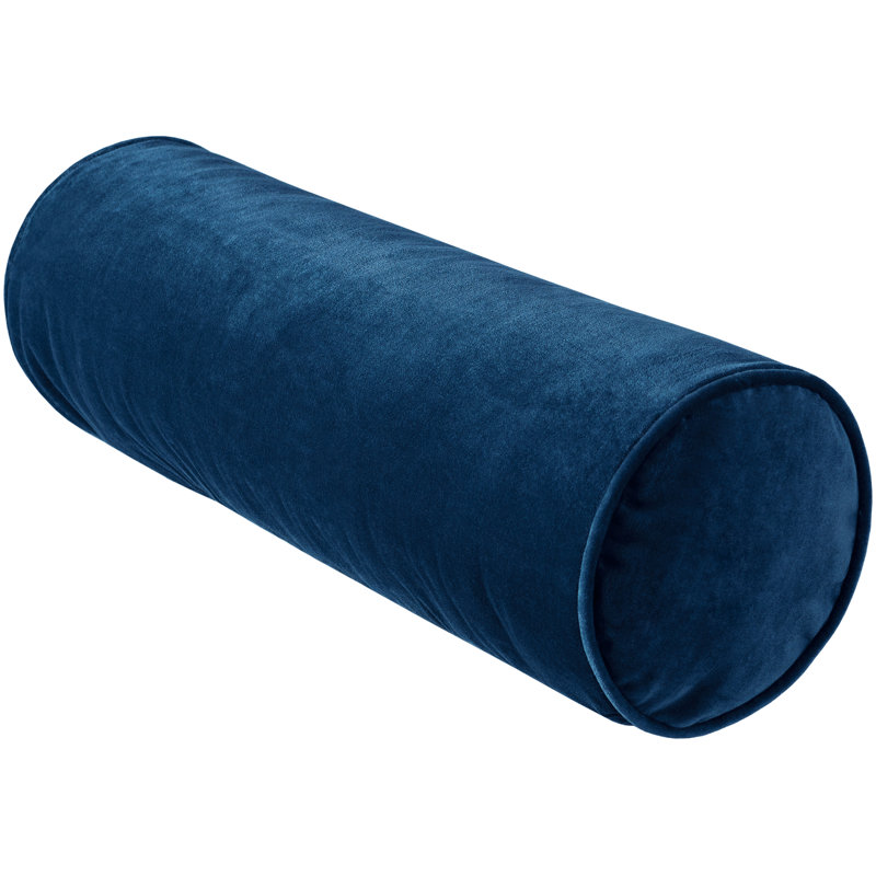Deane Bolster Accent Pillow, Navy, Polyester/Pollyfill