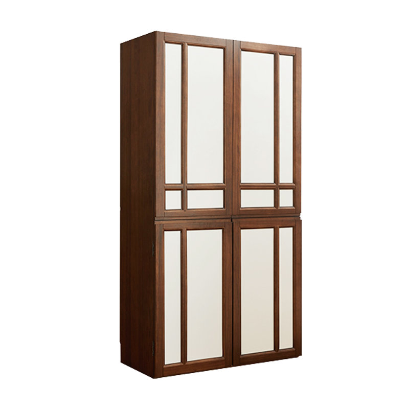Grande armoire de rangement rétro en bois massif