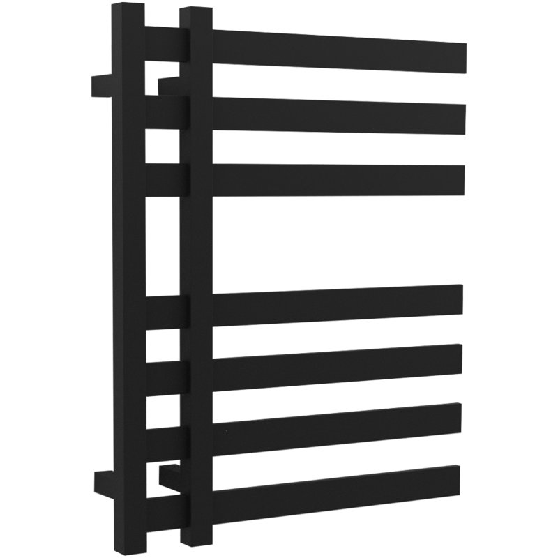 Lioni Wall Mount Electric Towel Warmer, Black, 27" H x 20" W x 3.5" D