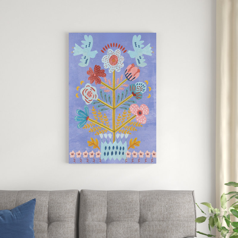 " Embroidered Garden IV " by Melissa Wang Painting Print, 36" H x 24" W