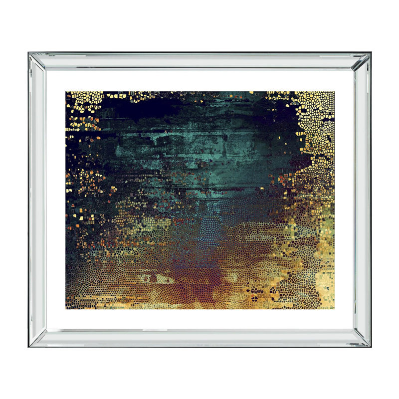 Textured Abstract - Single Picture Frame Print, Bevelled Mirror, 210.82 cm H x 172.72 cm W