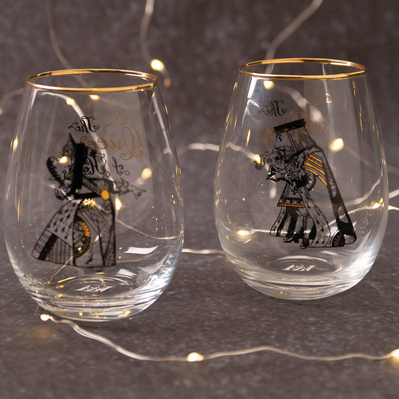 Alice In Wonderland 350ml Drinking Glass Set