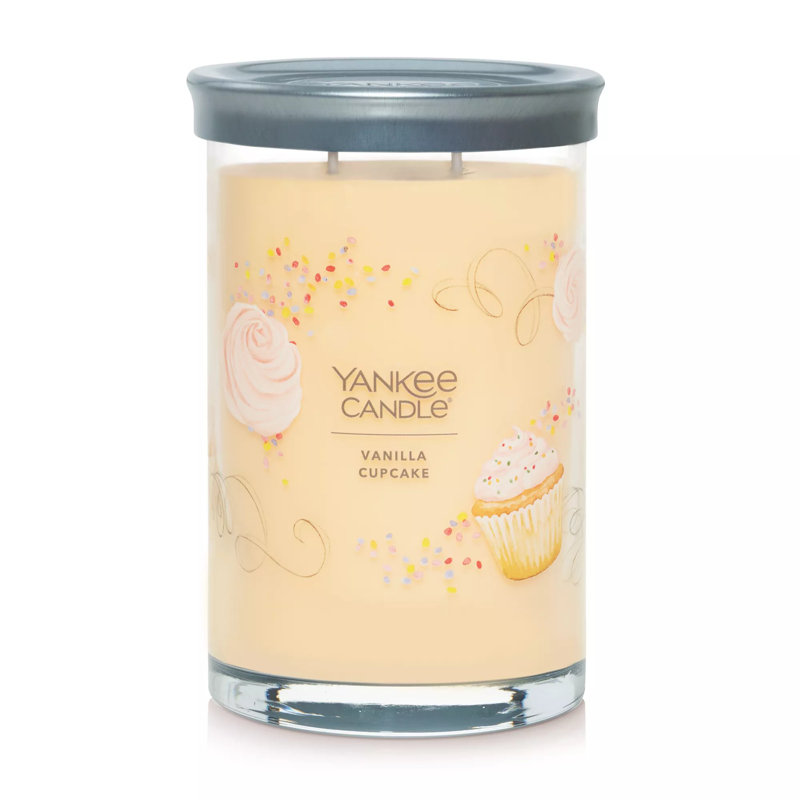 Signature Vanilla Cupcake Scented Tumbler Candle, Large