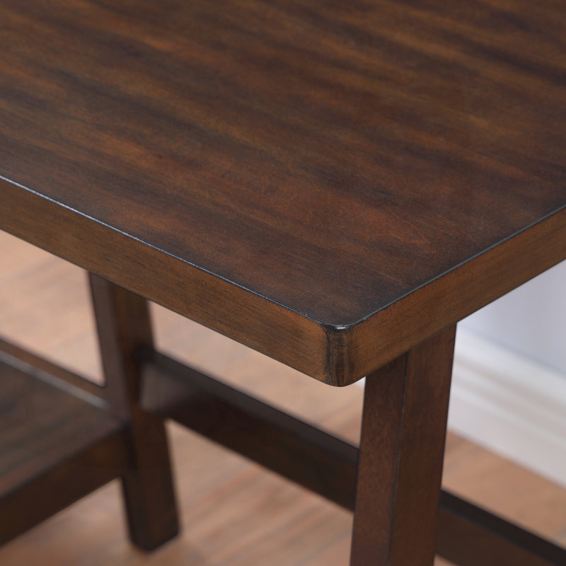 Bureau d'écriture avec rangement Redina, Espresso