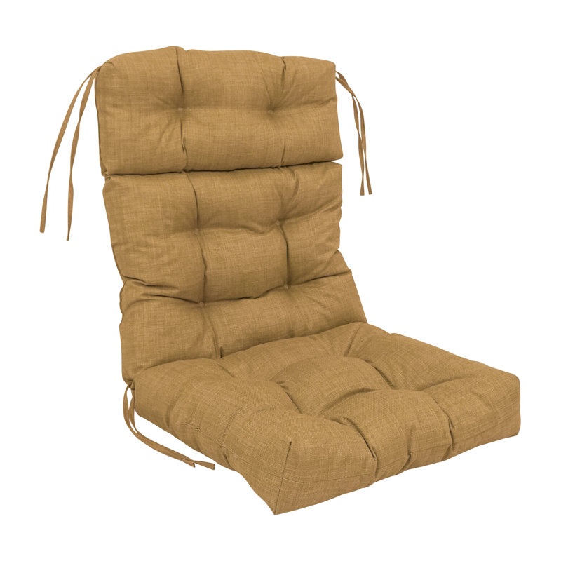 Outdoor Seat / Back Cushion, 20" W x 42" D, Wheat