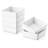 6-Piece Ramekins | 6 oz White Porcelain Square Design Versatile Use