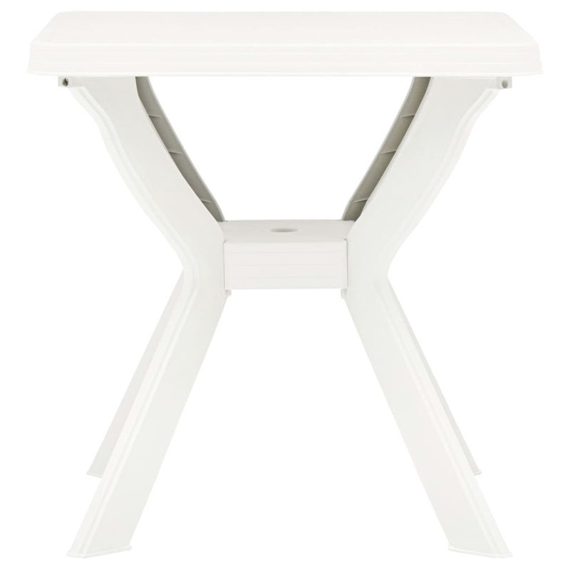 Xena Square Folding Outdoor Bistro Table , 70cm cm W 70cm cm D, White