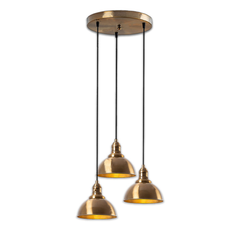 Luminaire suspendu en métal à hauteur réglable 3 lumières