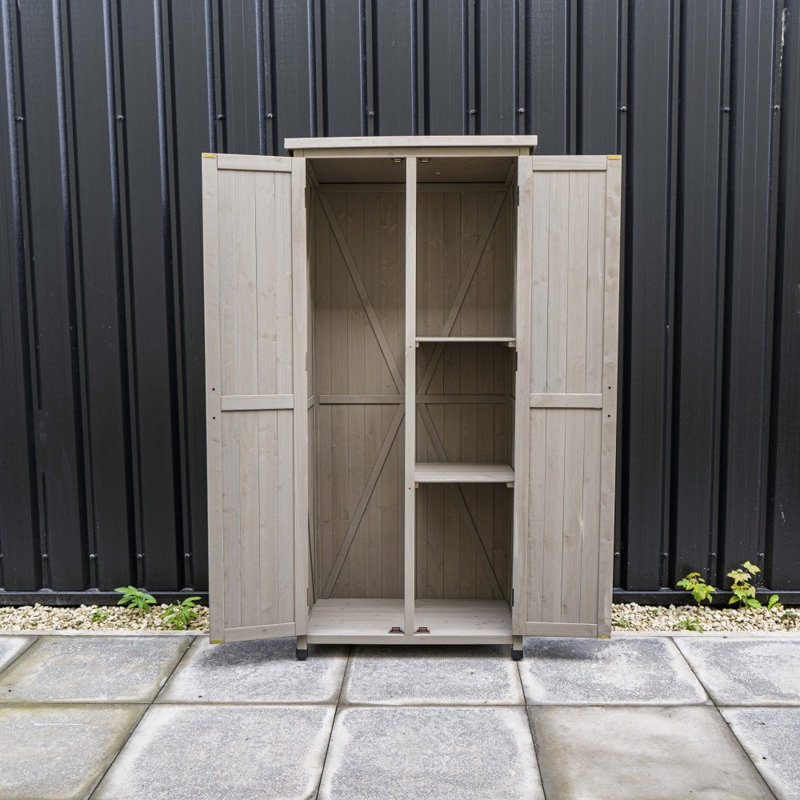 Cottondale Solid Wood Single Storage Cabinet ( 183cm H x 85cm W x 51cm D)