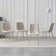 49cm H Linen Upholstered Side Chair in Beige