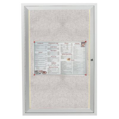Enclosed Wall Mounted Bulletin Board -  AARCO, LODCC3624R